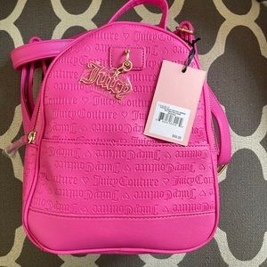 fuchsia heart and soul deboss two times the charm backpack